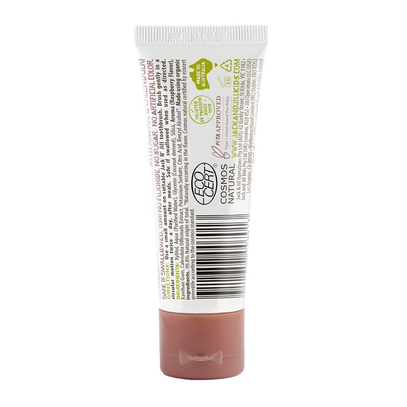Jack & Jill Natural Tooth Paste Raspberry - 50 ml