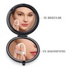 mpowtech Pocket Mirror for Men and Women,Magnifying Compact Mirror for