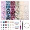 HOVIN Beads for threading 4/6/8/10 mm, craft beads for bracelets,