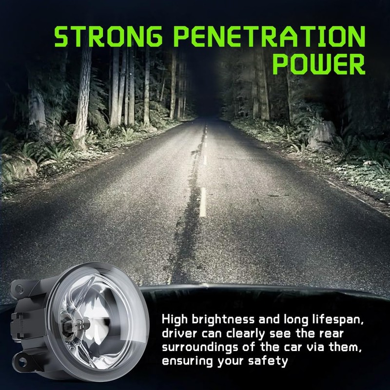 Front Bumper Driving Fog Light Lamps,with H11 LED Fog light,Left