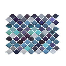 DIY Tile Stickers Wall Stickers 3D Mosaic Kitchen Bathroom Tile Decoration Sticker Wall Sticker Wall Sticker Pack of 4 25 x 21.3 cm