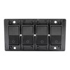 Leisure LED Modern Quadruple SPST On-Off Switch with Bezel, 12-Volt,