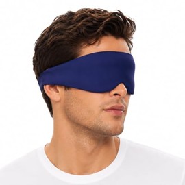 ALASKA BEAR Máscara para dormir de lado 2022, diseño de diadema, sombras de ojos suaves y sedosas para hombres y mujeres, máscara 100 opaca extra...  