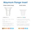 Maymom Flange Inserts 17 mm for Medela, Spectra 24 mm