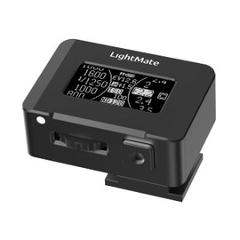 LightMate Lite 2R Light Meter Photography, 0.96in Large OLED Screen, Ultra-Compact 1.24oz, Rechargeable 20 Hours Long Battery Life, High Precision Light Meter for Film, Leica Cameras, Black Metal