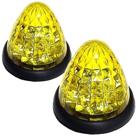 Customize Truck Marker Lamp LED Side Marker for 16LED 24V Color Lens Set of 6 (Yellow)