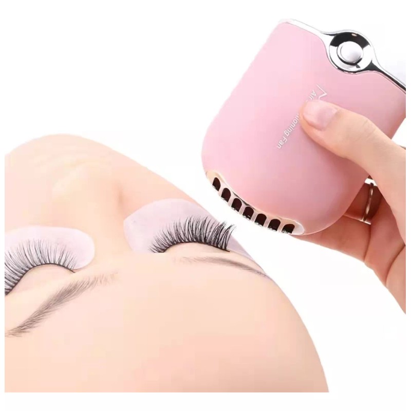noved Ventilador+50 Cepillos+100 Microbrush Extensiones Pestañas