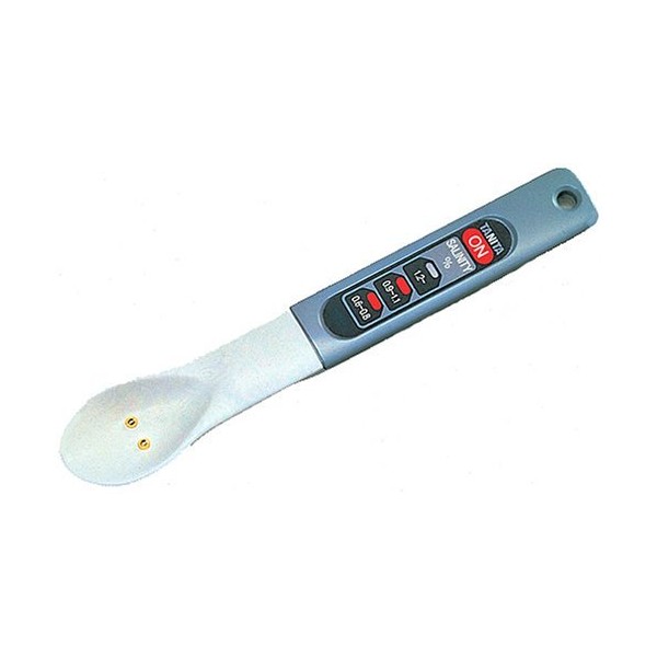 TANITA 6302 Shimmering Spoon (Dripproof Type), Electronic Salt Meter, Gray