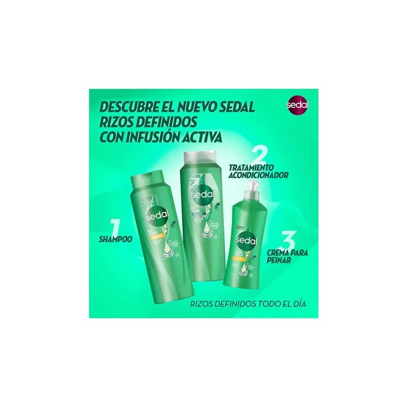 Sedal Crema para Peinar Rizos Definidos Todo el Día 300ml