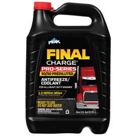 PEAK Final Charge PRO-Series 50/50 Prediluted Antifreeze and Coolant for All Heavy Duty Engine Cooling Systems