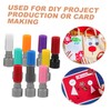 OSALADI 10pcs DIY Blank Seal Round Shaped Engraved Seal Tool