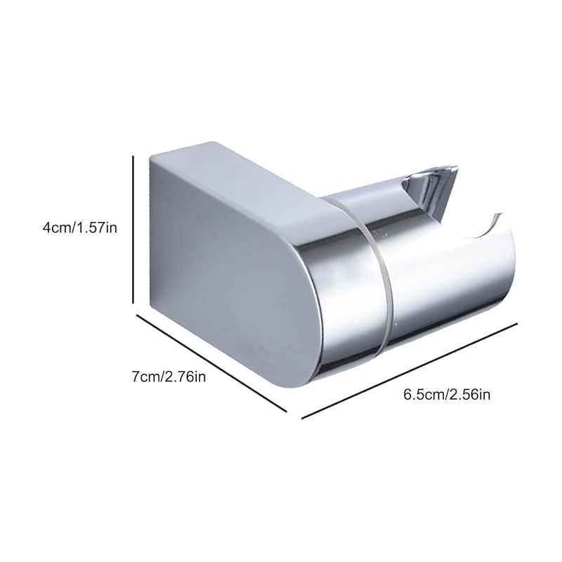 BRIOTA Shower Head Holder, 360° Adjustable Angle Shower Bracket, Shower