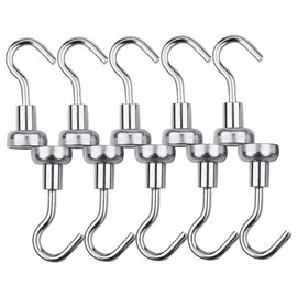 Practical Heavy Duty Hanging Hook Powerful Magnetic Hooks Indoors Organization Tools for Kitchenware, Pots, Utensils, Plants, Towels, Gardening Tools, Clothes 10Pcs/Set (10 mm/0.3 Inch)