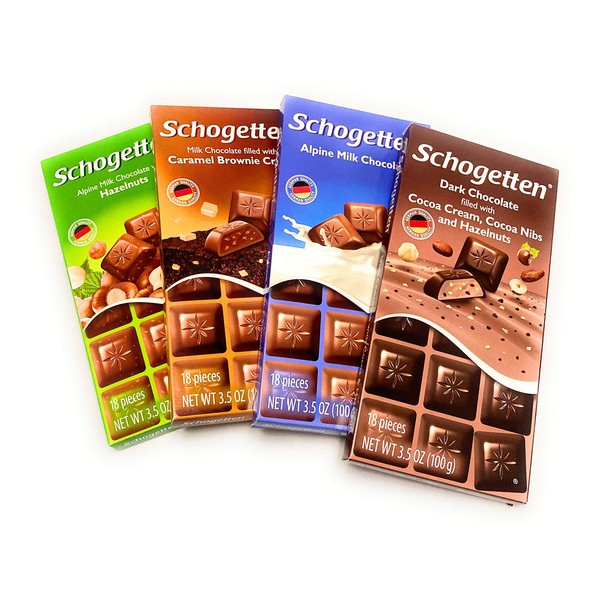 Schogetten German Chocolate Variety Pack (Bundle of 4)…