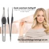 Tweezers with Soft Grip Handles with Straight Top