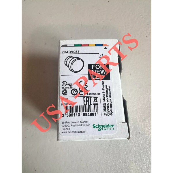 SCHNEIDER ELECTRIC ZB4BV053 Yellow 22mm Pilot Light Head New