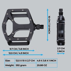 BBB MTB MountainHigh BPD-32 Pedals 592 g Black