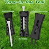 HINGTAI 3-in-1 Golf Tee Height Adjuster, Divot Repair Tools, Good