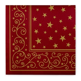 Sovie HORECA Linclass® Airlaid Liam Christmas Napkin Bordeaux Absorbent Festive Stylish 40 x 40 cm Pack of 50