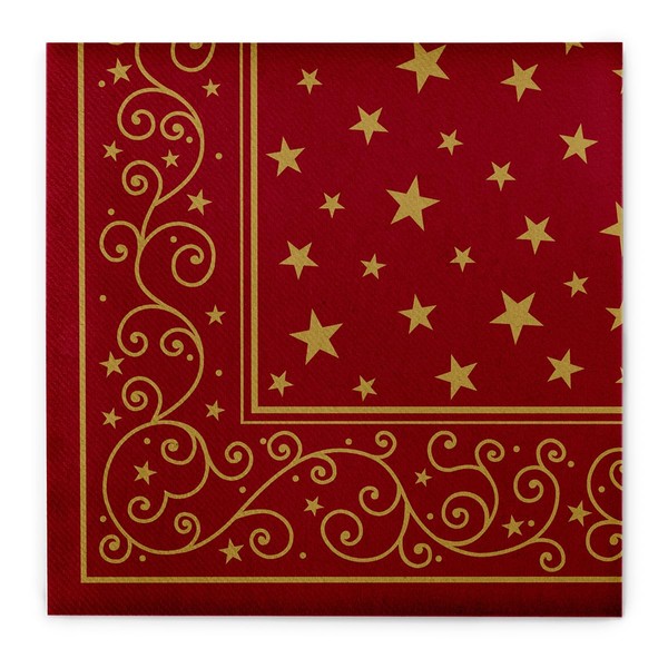 Sovie HORECA Linclass® Airlaid Liam Christmas Napkin Bordeaux Absorbent Festive