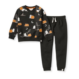 Burt's Bees Baby Baby Boys' Shirt and Pant Set, Top & Bottom Outfit Bundle, 100% Organic Cotton