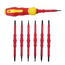GRABOTE Upgraded 7 in 1 Insulated Screwdriver Set Magnetic Screwdriver Tool Kit