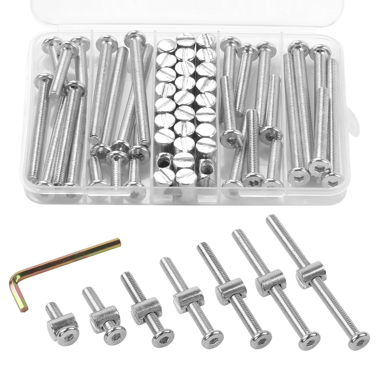 Crib Screws,28Sets Baby Bed Crib Screws Hardware Replacement Kit,Bunk