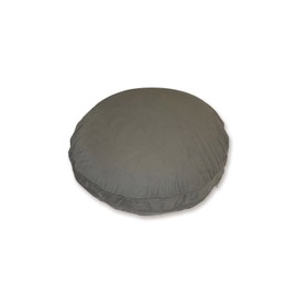 Kinshi Bead Cushion, Small, Round, Beads Made in Japan, Refillable, Washable (S Cover Only, Sucre Gray)