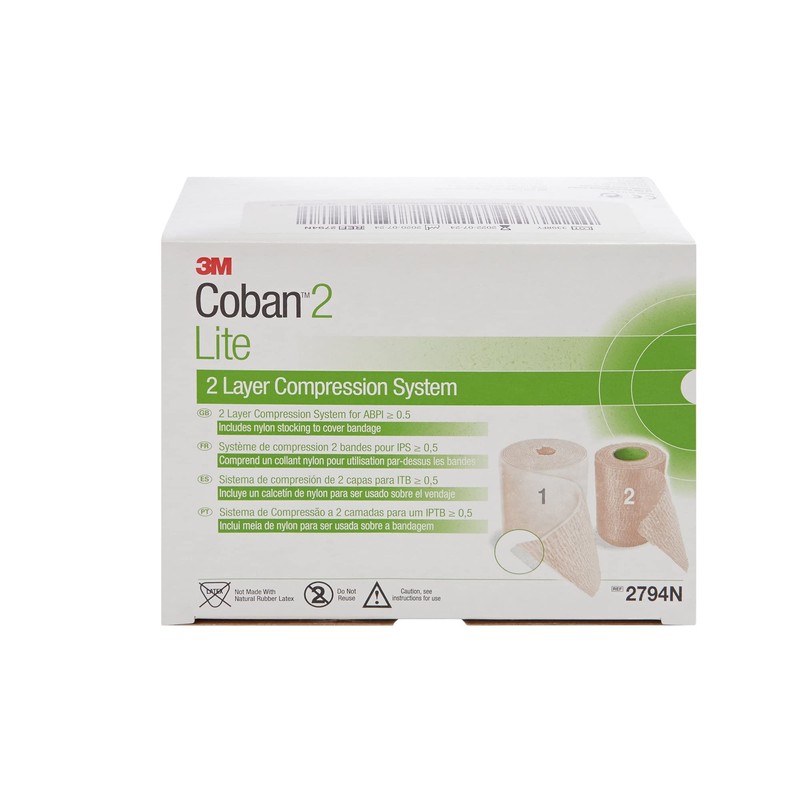 3M™ Coban™ 2 Lite Two-Layer Compression System with Stocking 2794N,