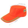 Breathable Mesh Baseball Cap with High-Visibility Reflective Strip Sanitation Cap