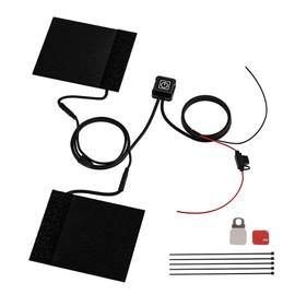 lifepower LP-WUPP974 Motorcycle Hot Grip, Fully Waterproof, Washable, 3 Levels of Temperature Adjustment, Quick Heating in 10 Seconds, Easy to Install and Remove with Velcro, Temperature Control Chip,