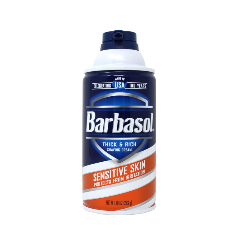 Barbasol Sensitive Skin Thick and Rich Shaving Cream, 10 Ounce
