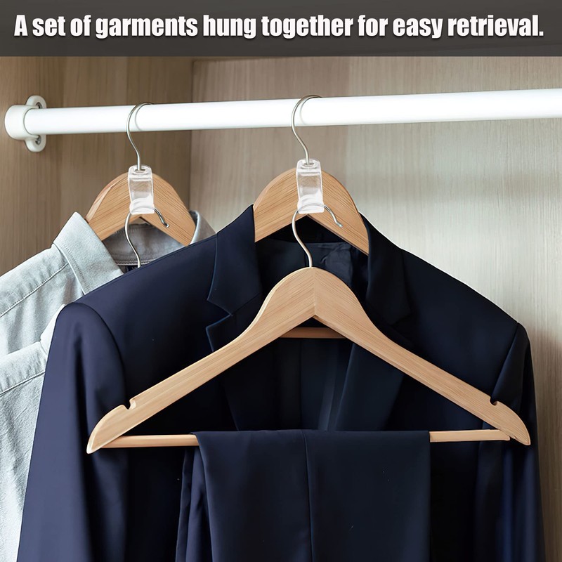 Clothes Hangers Space Saving, Pack of 60 Clothes Hangers Hook