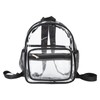 Clear Backpack Waterproof Heavy Duty Fashionable Eco Friendly PVC Transparent