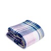 Vera Bradley Women's Fleece Plush Throw Blanket, Amethyst Plaid, 80