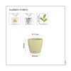 LECHUZA Classico Color 10 Deco Magnolia Table Pot Matte Surface