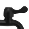 Wall Mount Faucet, Water Faucet Glossy Black for Gardens (for