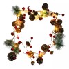 SoonHua Jingle Bells Pinecone Christmas Decoration String Lights