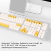Keyboard Keycaps Bee Milk Subject PBT Material OEM Height Dye