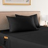 Elegant Comfort 4-Piece Solid Smart Sheet Set-Deep Pocket Fitted Sheet