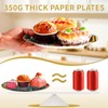 LADVCORP 50Pcs Route 66 Paper Plates 9" Disposable Heavy Duty