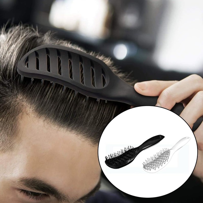 Shengsenfu Curved Vent Brush for Blow Drying Styling, Detangling Hair