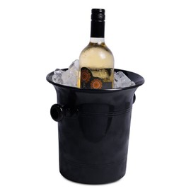 bar@drinkstuff Acrylic Wine & Champagne Bucket Black - Acrylic Ice Bucket, Wine Chiller