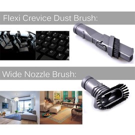 Replacement Attachments Tools Kit for Dyson V11 V10 V8 Absolute/ V8 Animal/ V7 V6, DC59, DC45, DC35 Absolute Cord-Free Vacuum Cleaner Accessories