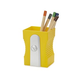 Balvi Pen holder Sharpener Yellow colour Keep your desk organized Original and fun sharpener-shaped p