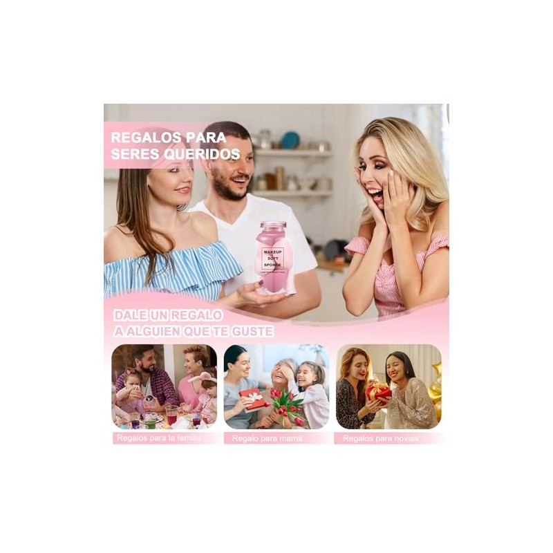 Esponja De Maquillaje Multifuncional 3 En 1, Esponja Maquillaje, Set