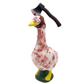Halloween Porch Goose Outfit,Mummy Styles,Bloody Gauze Wrap,Blood Splatter Hatchet,Spooky Goose Clothes,for 19/23 Inch Porch Goose Statues