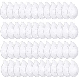 48 protectores de ojos de plástico ventilados con orificios pequeños, protectores transparentes para los ojos, suministros transpirables para el cuidado de los ojos para pacientes