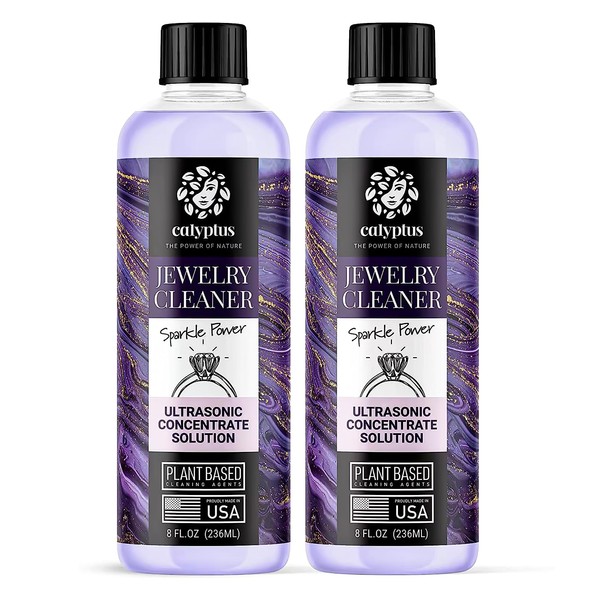 Calyptus Ultrasonic Jewelry + Glasses Cleaning Solution Concentrate | Professional