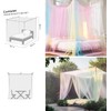 Rainbow Mosquito Net for Double Bed 4 Corner Post Elegant